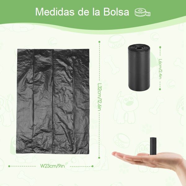Nobleza Bolsas de Caca para Excrementos Perros - 300 ud - Imagen 3