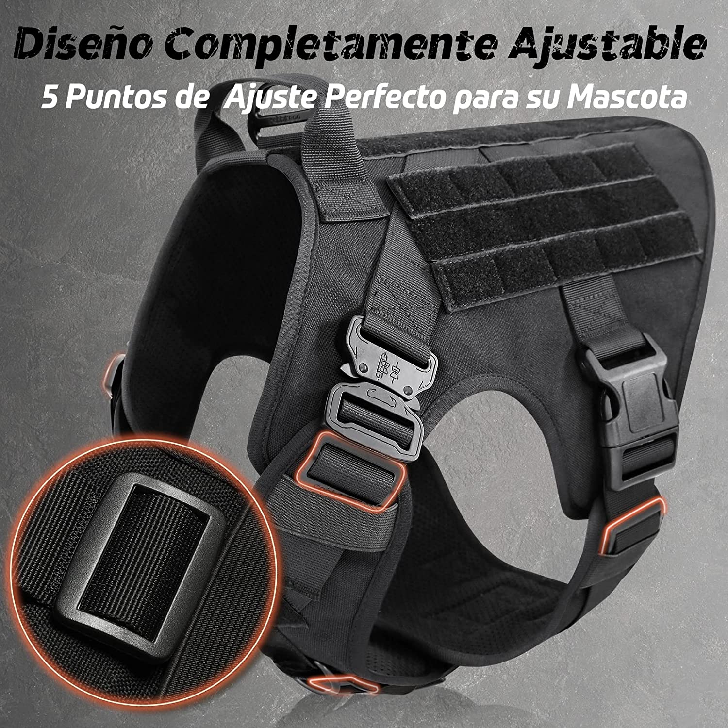 Arnés Táctico Militar para Perros - Imagen 13