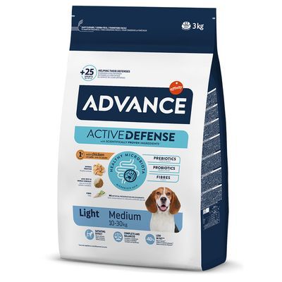 Advance Medium Light Pollo y Arroz Pienso para Perros