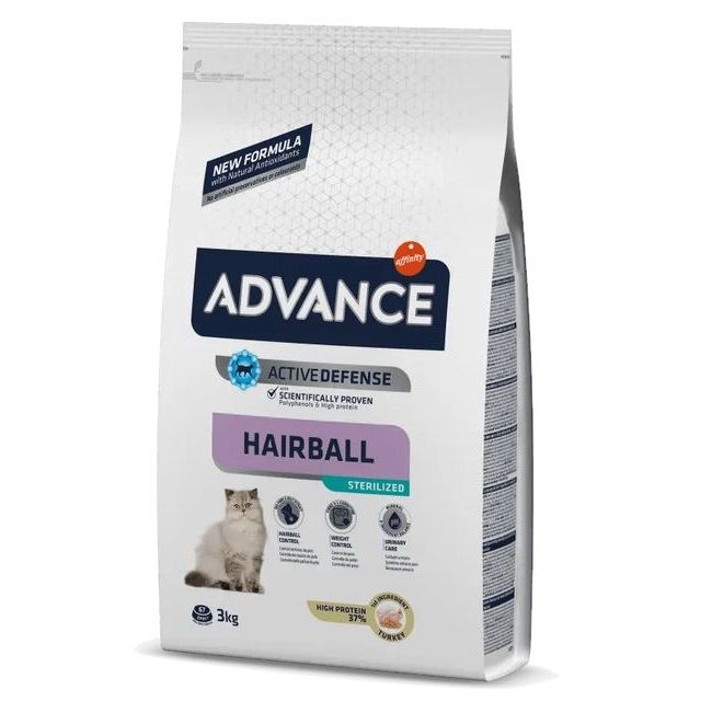 Advance Gatos Esterilizados Hairball con Pavo y Cebada - Imagen 2