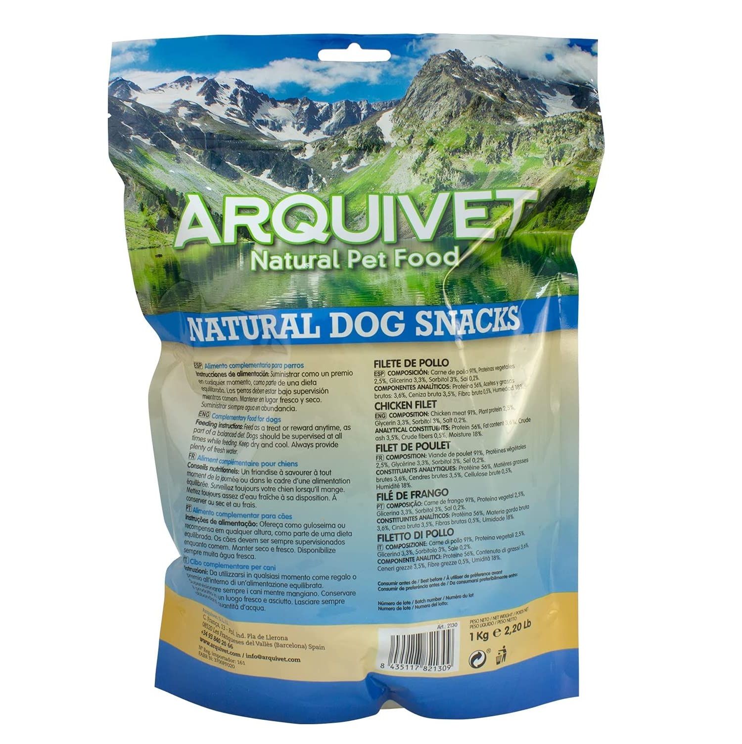 Arquivet Snack Filete de Pollo Perros - Imagen 2