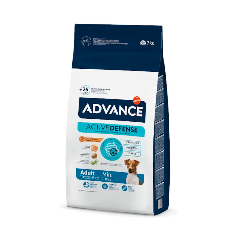 Advance Mini Adult Active Defense Con Pollo y Arroz