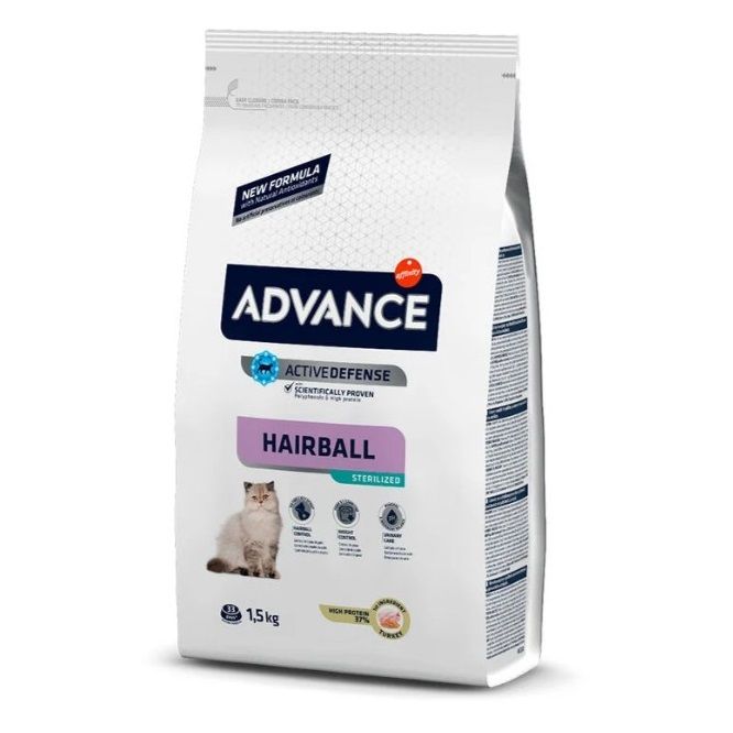Advance Gatos Esterilizados Hairball con Pavo y Cebada - Imagen 4