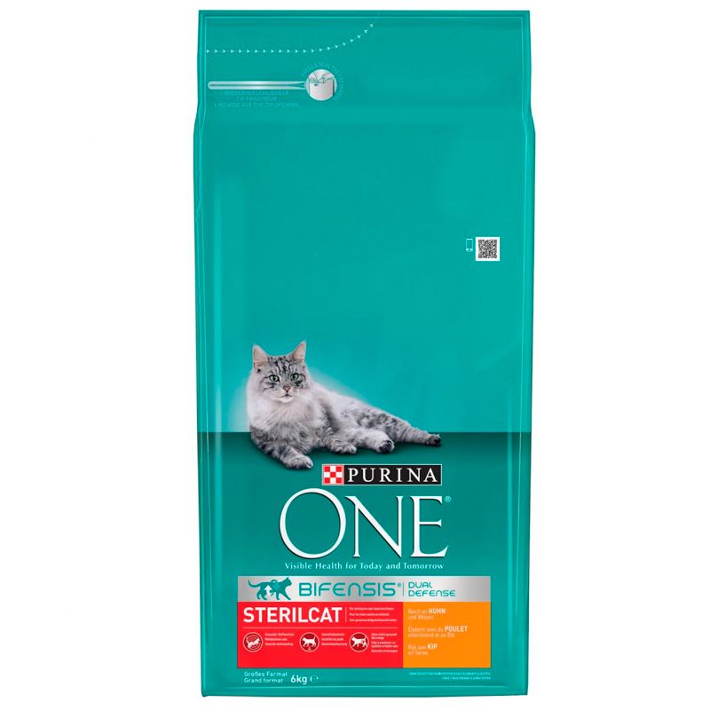 Purina One Gato Esterilizado Pollo y Trigo 6kg