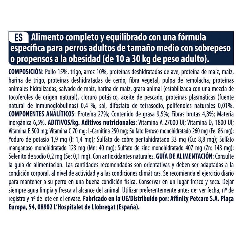 Advance Medium Light Pollo y Arroz Pienso para Perros - Imagen 9
