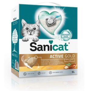 Arena para gatos Sanicat Active Gold