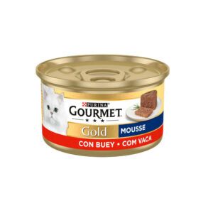 Gourmet Gold Mousse Buey Latas para Gatos 24 x 85gr