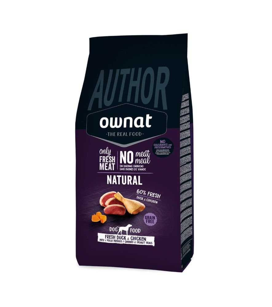 Ownat Author Pienso para Perros con Pato y Pollo