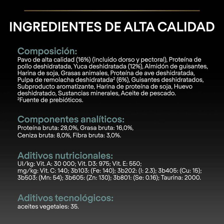 Purina Pro Plan Optidigest Medium Large pavo - Imagen 3