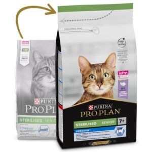 PRO PLAN gatos esterilizados 7+ pavo