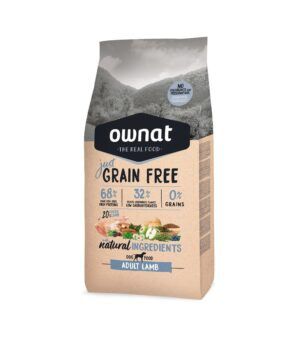 Ownat Just Grain Free Pienso para Perros Adultos con Cordero