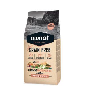 Ownat Just Grain Free Pienso para Perros Salmón y Marisco