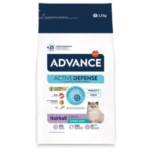 Advance Pienso para Gatos Hairball con Pavo Y Arroz 1,5kg