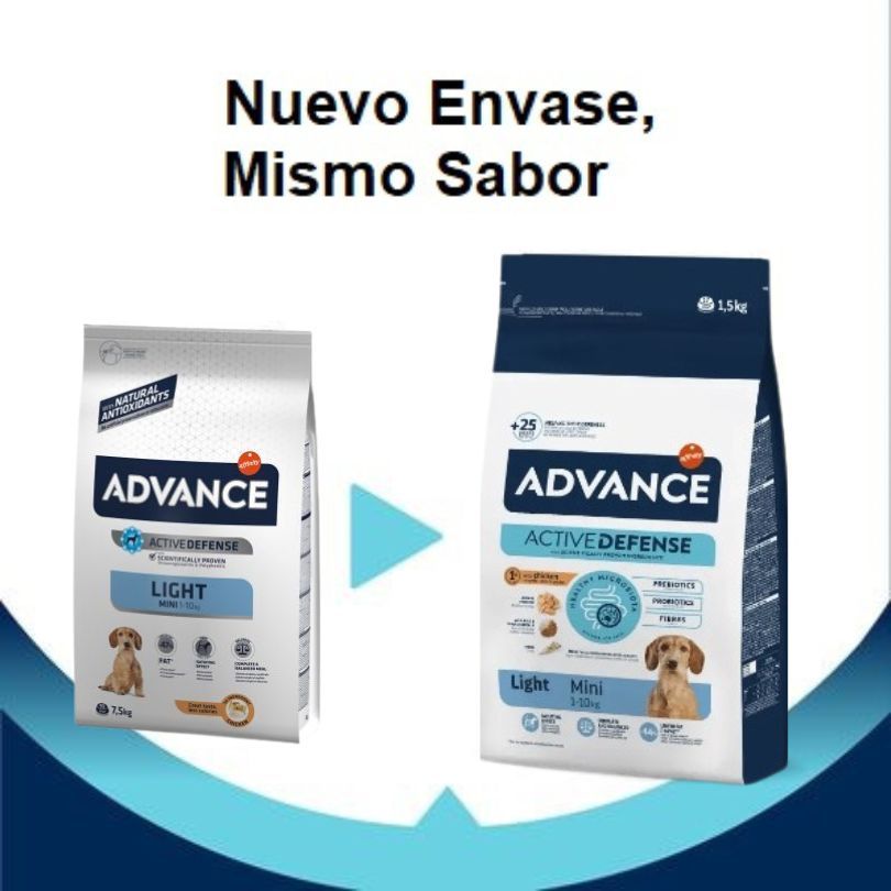 Advance Mini Light Pollo y Arroz Pienso para Perros - Imagen 2
