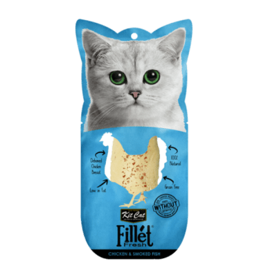 Kit Cat FilletFresh Pollo y Pescado Ahumado 30gr