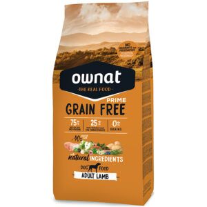 Ownat Grain Free Prime Pienso para Perros Adultos Cordero