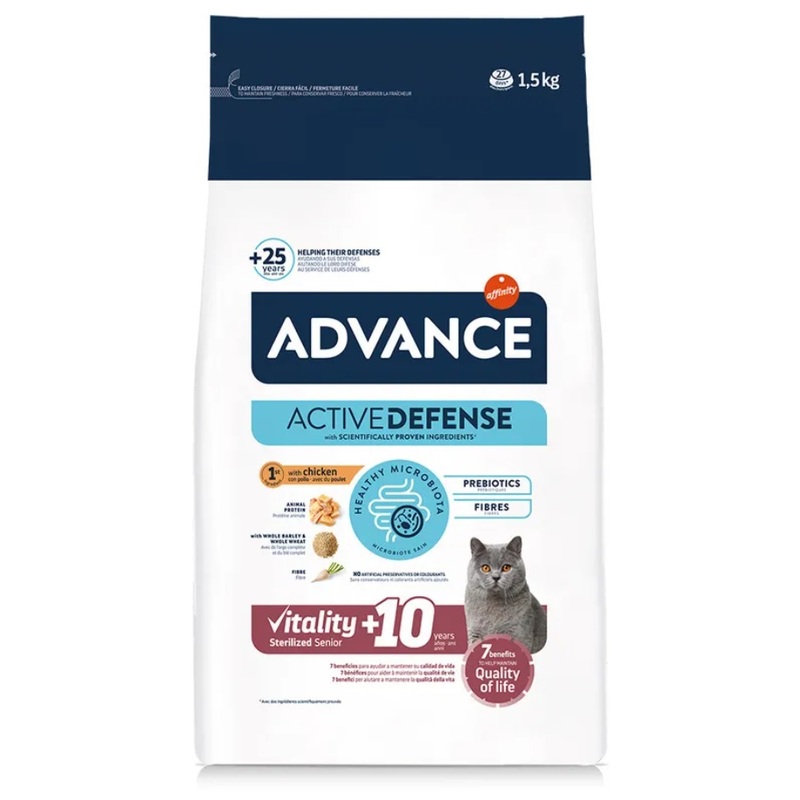 Advance Pienso para Gatos Esterilizados +10 Senior 1.5kg