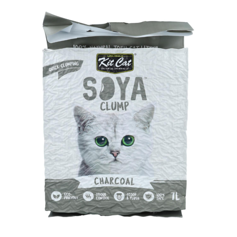 Kit Cat SoyaClump Arena de Soja BIO - Charcoal 7L