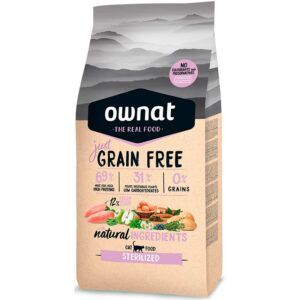 Ownat Just Grain Free Pienso para Gatos Esterilizados Pollo