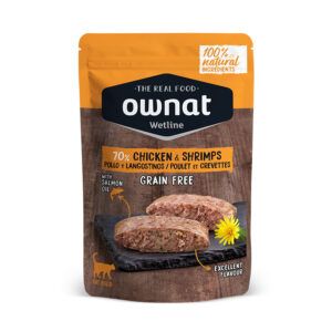 Ownat Wetline Sobres para Gatos con Pollo Y Gambas