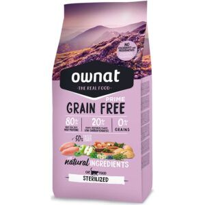 Ownat Grain Free Prime Pienso para Gatos Esterilizados Pollo