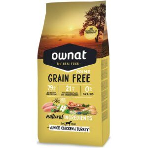 Ownat Grain Free Prime Pienso para Perros Junior Pollo Y Pavo