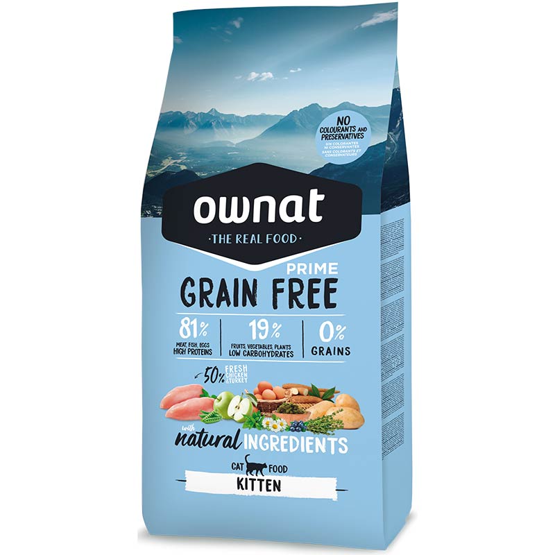 Ownat Grain Free Prime Kitten Pienso para Gatitos Sin Cereales