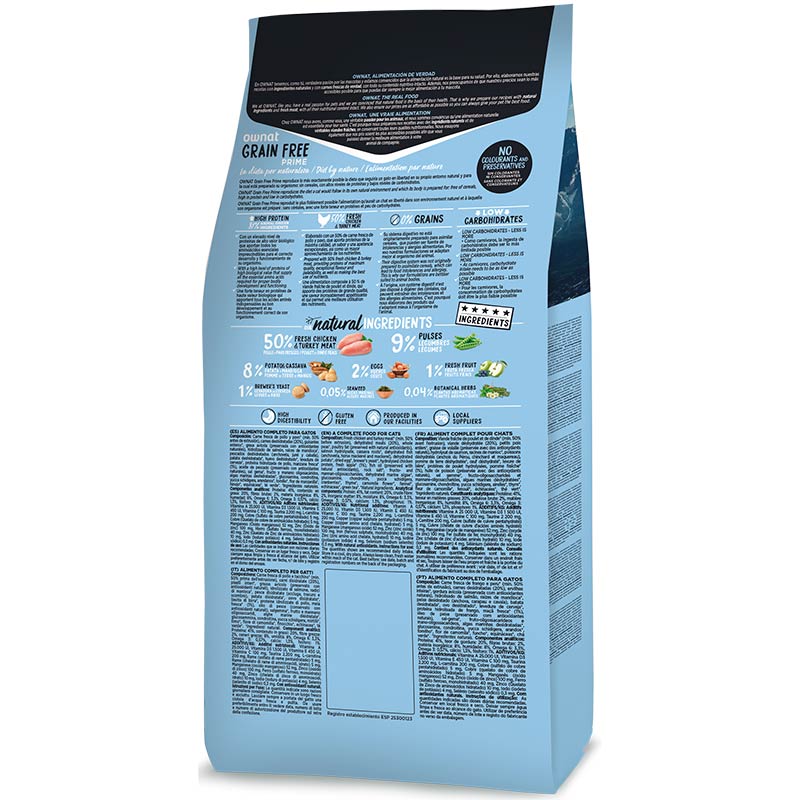 Ownat Grain Free Prime Kitten Pienso para Gatitos Sin Cereales - Imagen 2