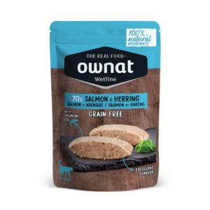 Ownat Wetline Sobres para Gatos con Salmón Y Arenque