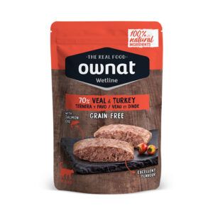 Ownat Wetline Sobres para Gatos con Ternera y Pavo