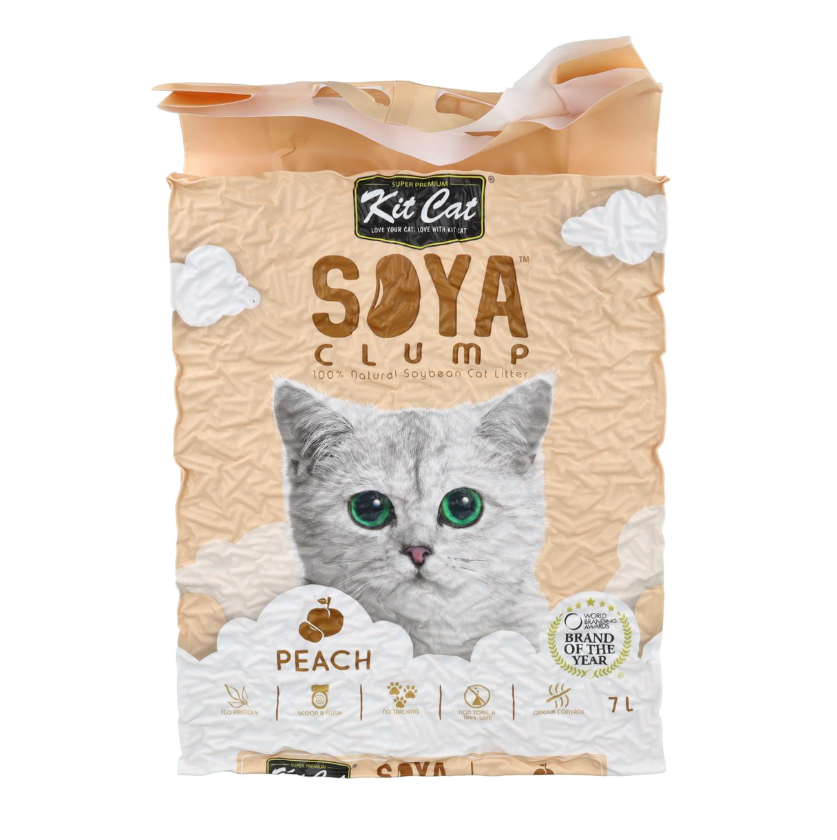 Kit Cat SoyaClump Arena de Soja BIO - Peach 7L