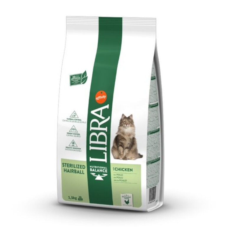 Libra Gato Esterilizado Bolas de Pelo Pollo 1,5kg