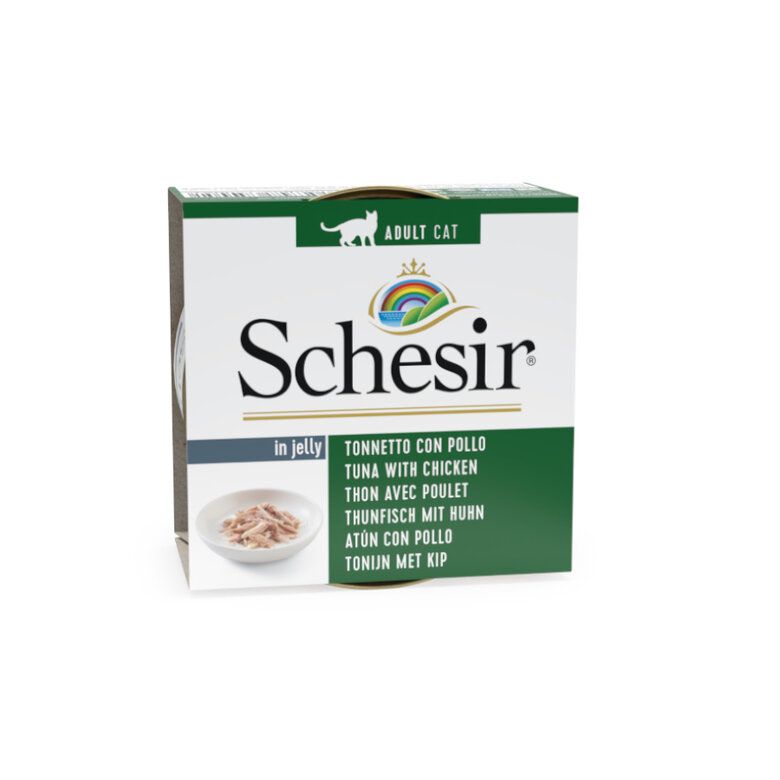 Schesir Filetti Di Pollo In Gelatina – Cibo Umido Complementare Per Gatti, 6 Lattine Da 70g, 100% Naturale, Senza Conservanti
