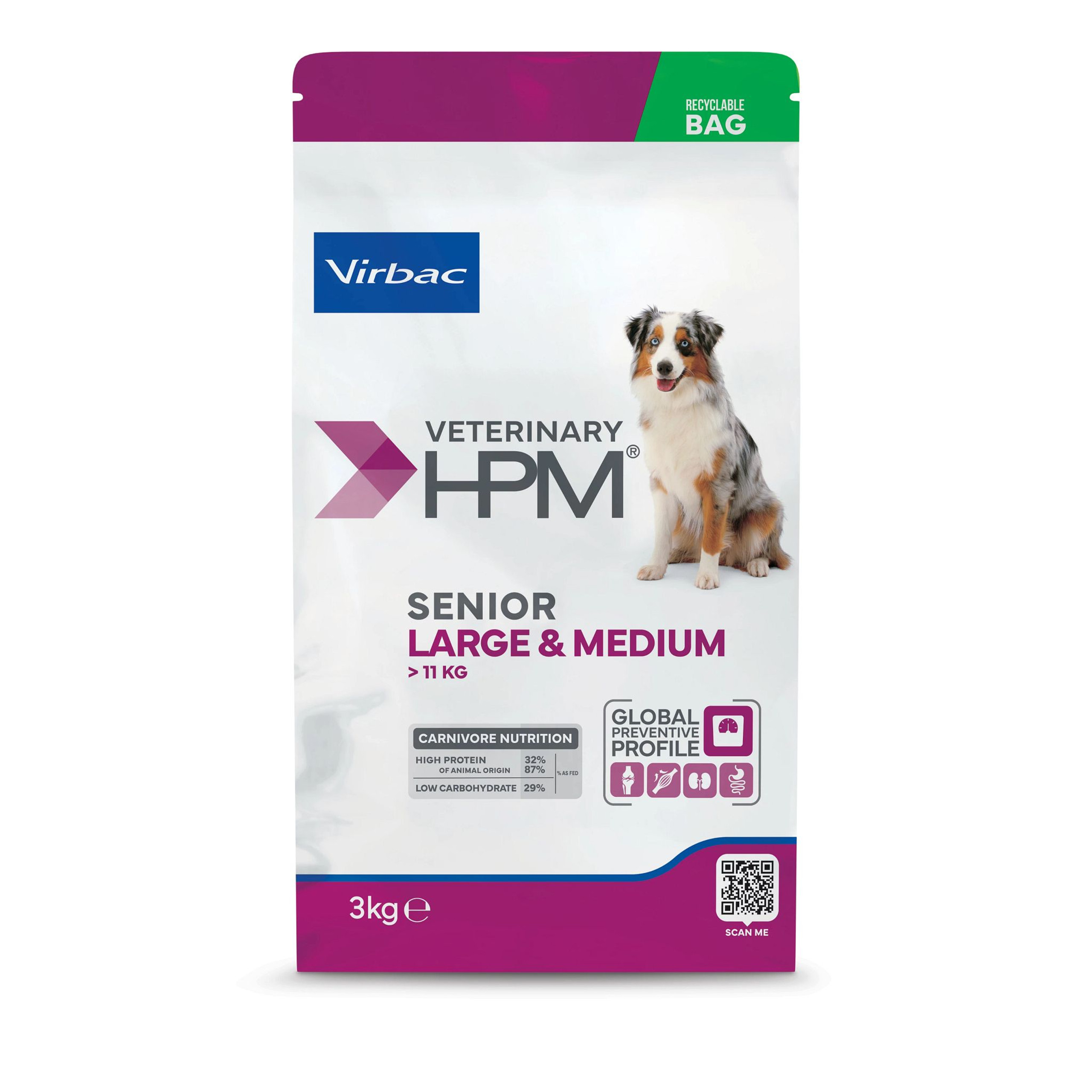 Virbac HPM Senior Large & Medium Pienso para Perros
