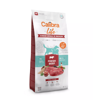 Calibra Dog Life Junior Small Medium Fresh Beef