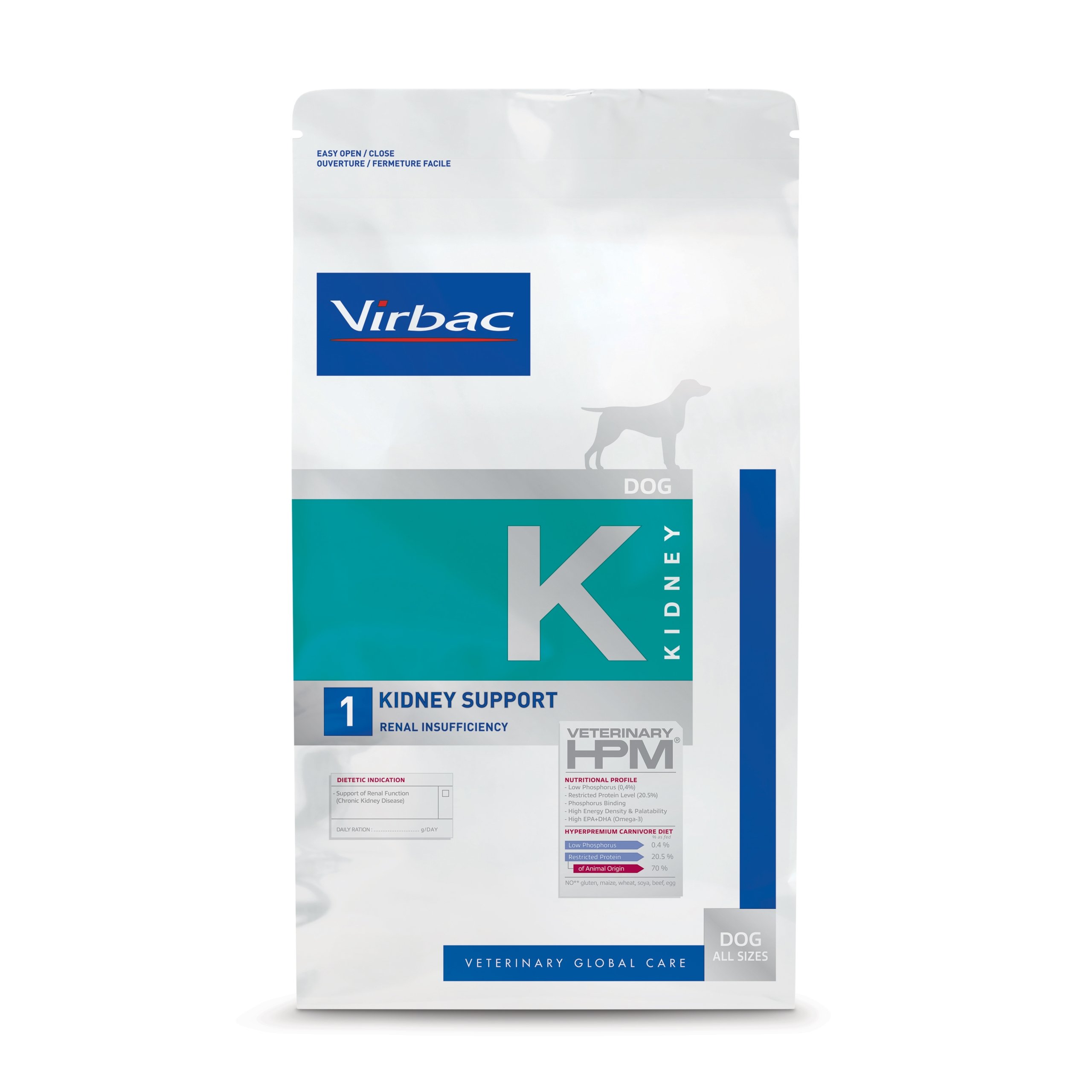 Virbac K1 Veterinary HPM Kidney Support para Perros