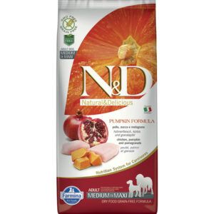 Farmina N&D Dog Pumpkin Grain Free Adult Medium Maxi Pollo