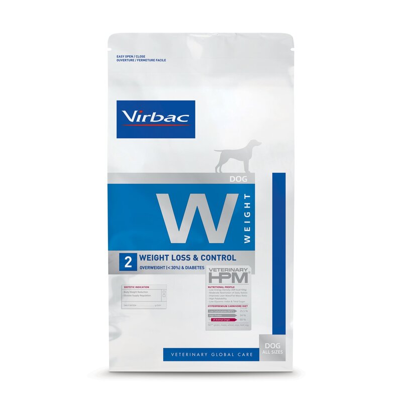 Virbac HPM Weight Loss & Control W2 para Perros