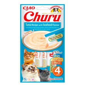 Churu Receta De Atún Con Marisco Gatos