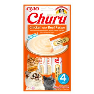 Churu Receta De Pollo Con Buey Gatos