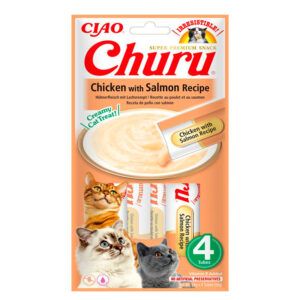 Churu Receta De Pollo Con Salmón Gatos