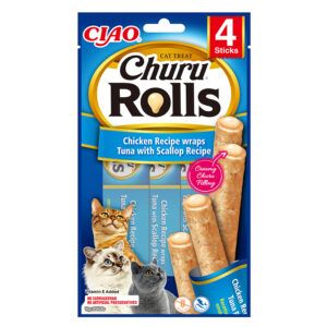 Churu Rolls Receta De Atún Con Vieira Gatos