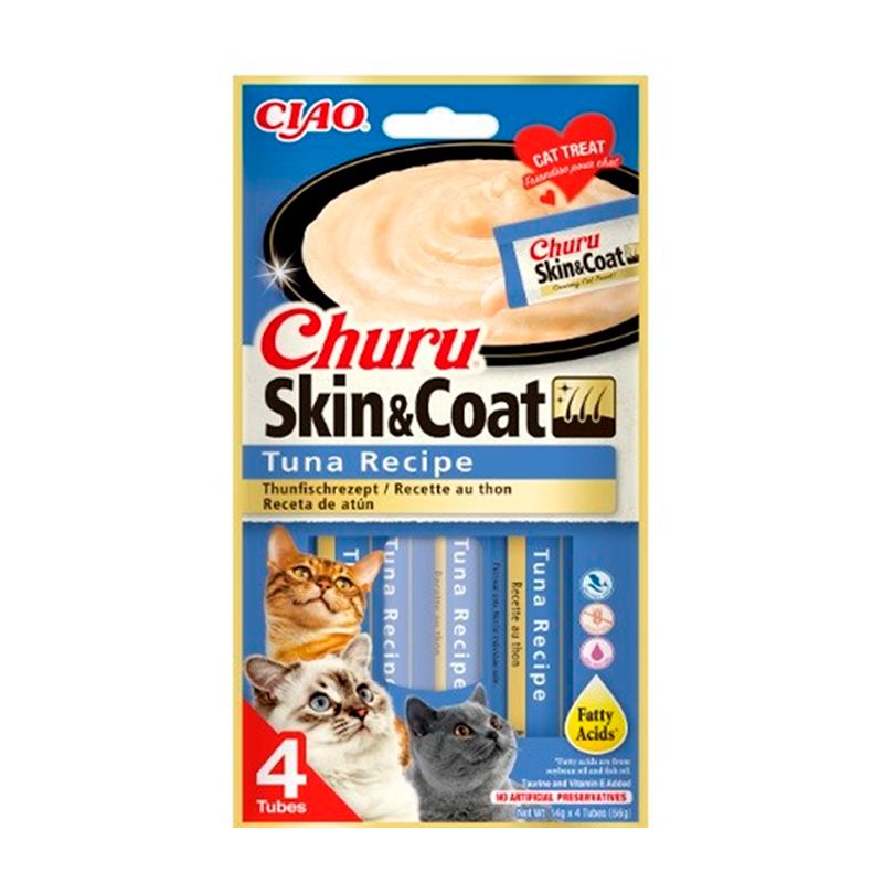 Churu Skin & Coat Receta De Atún Gatos