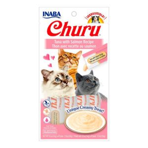 Churu Receta De Atún Con Salmón Gatos