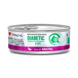 Disugual Diet Diabetes Latas para Gatos con Pato