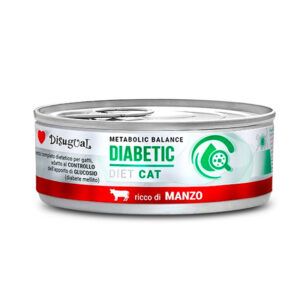 Disugual Diet Diabetes Latas para Gatos con Ternera