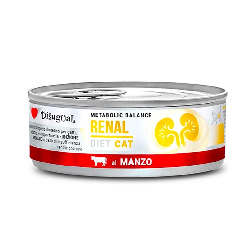 Disugual Diet Renal Latas para Gatos con Ternera
