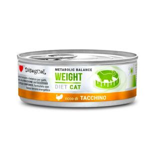 Disugual Diet Weight Latas para Gatos con Pavo