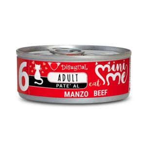 Disugual Mini-Me 6 Latas para Gatos Adultos Ternera