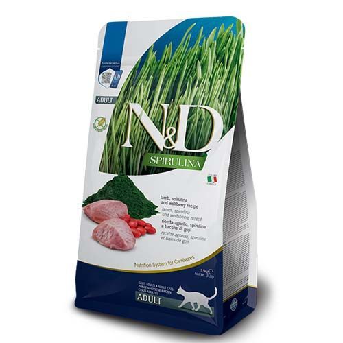Farmina N&D Adult Cat Spirulina Cordero 1,5kg
